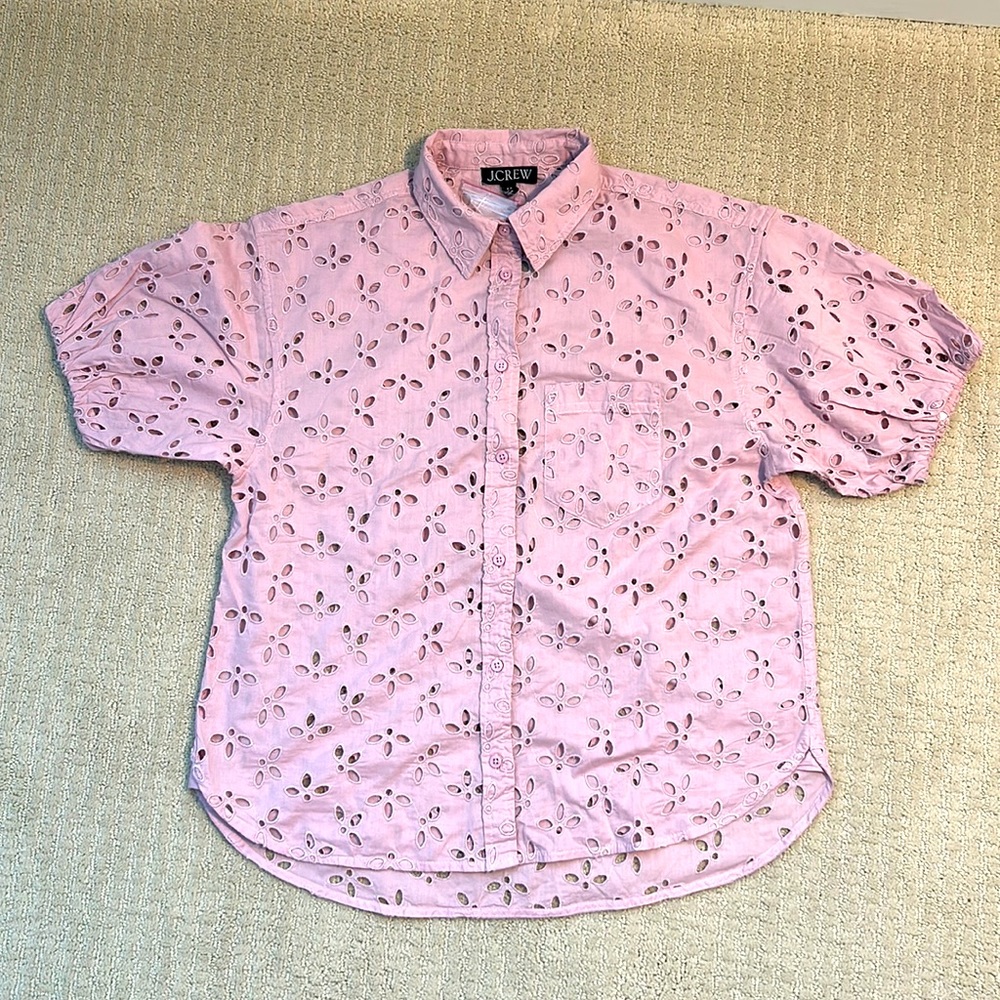 J. Crew Spring garden top in eyelet